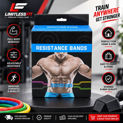 Limitless 11Pcs Resistance Bands Set – Full Body Workout Anywhere