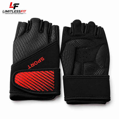 Gym Sports Gloves Special Import Quality (Red & Black)