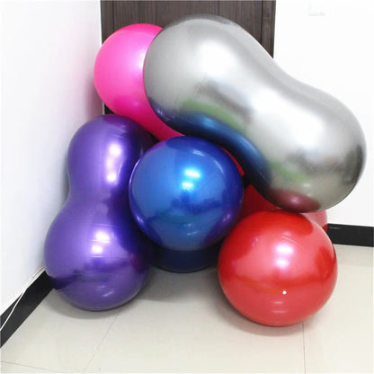 Peanut Exercise Ball with Foot Pump – Anti-Burst Stability Ball
