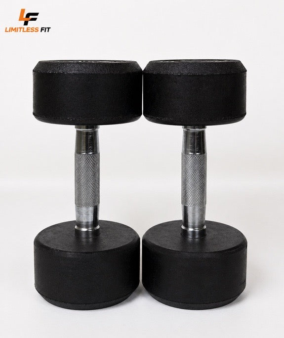 Original Zeemax Rubber Coated Dumbbells (PACK OF 2)