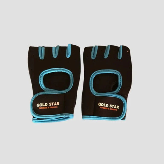 Gym Half Cut Gloves Gold Star Imported