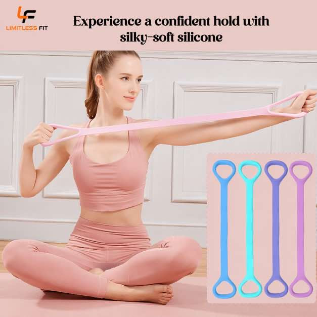 Elastic Bands for Exercise,Yoga Stretching Belt Resistance Bands Yoga Elastic Belt Open Back Shoulder Tension Rope Tension Belt Tensioner,Resistance Bands for Exercis