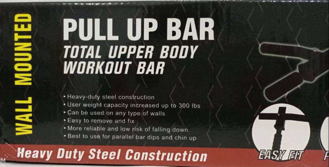 Imported Body Press Wall Mounted Pull Up Bar/ Chin Up Bar - 3 Grips