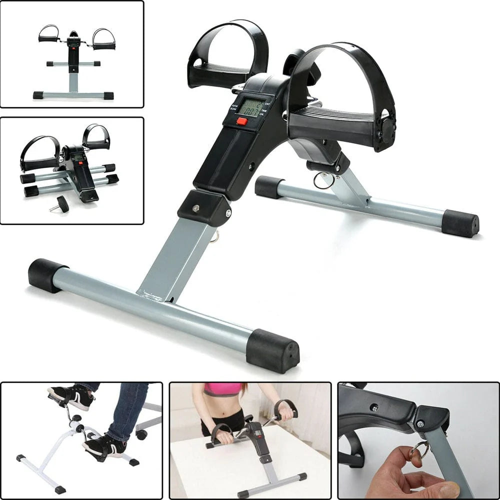 Foldable Mini Exercise Cycle with Meter – Portable Pedal Bike for Home & Office Cardio (P2)