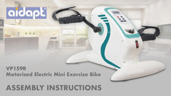 Portable Electrical Pedal Exerciser Bike For Seniors - White