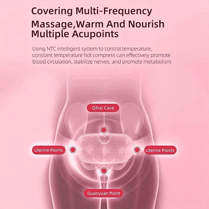 Period Pain Relief Belt – Intelligent Heating Waist Massage Device for Menstrual Cramps