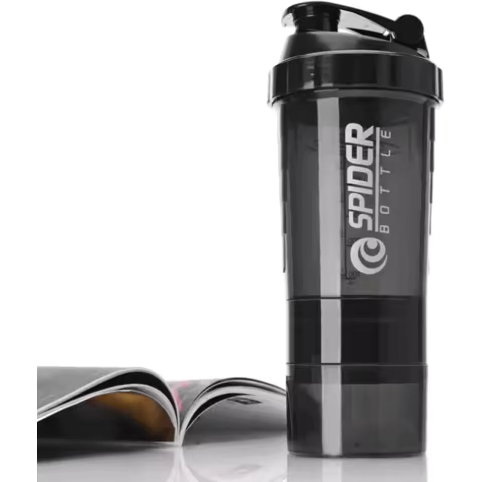 Premium Spider Bottle Gym Shaker – 500ml Protein & Multipurpose Shaker Water Bottle