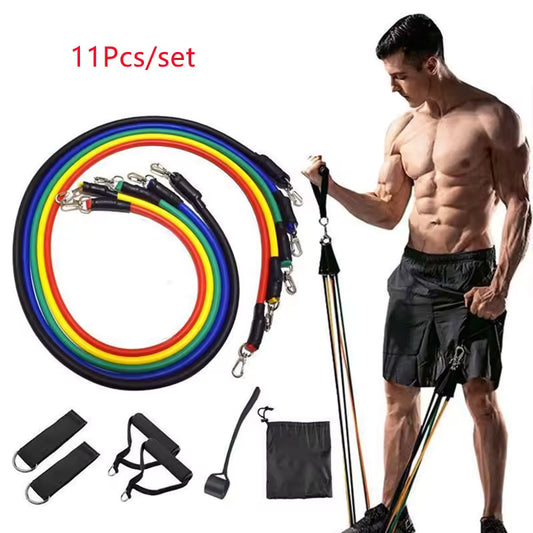Limitless 11Pcs Resistance Bands Set – Full Body Workout Anywhere