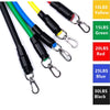 11 Piece Exercise Resistance Bands and 5pcs Loop Band (Pack of 2)