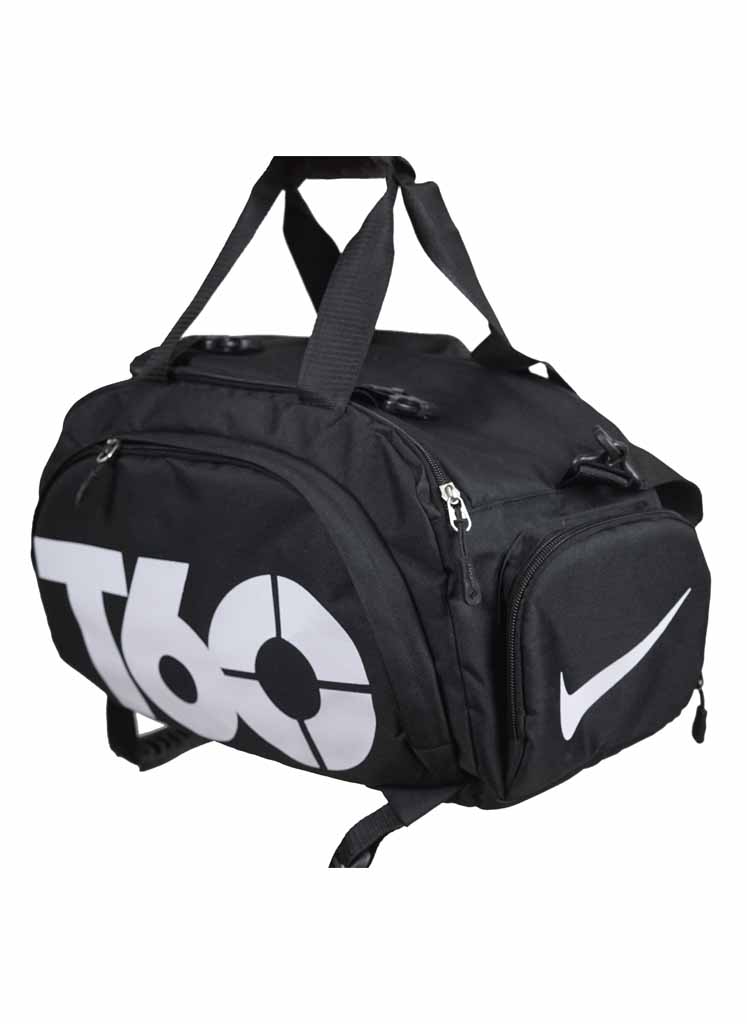 Fashion T60 Backpack 2 in 1 with Shoe Compartment / Black