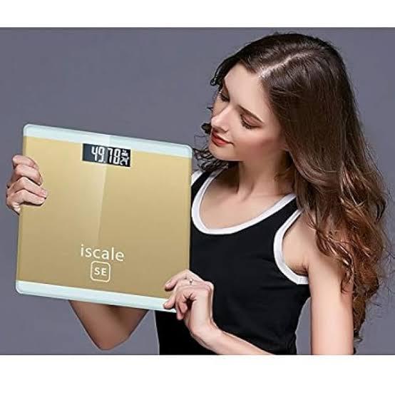 Original Iscale Digital LCD Electronic Tempered Glass bathroom weighing Scale
