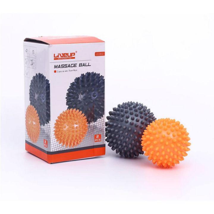Liveup LS-3302 Massage Ball Combo – 7cm & 9cm Trigger Point Therapy Balls | Deep Tissue Massage Balls for Pain Relief