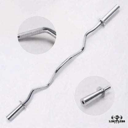 Curling Rod Weight Lifting Zigzag Rod - 2 inch Diameter