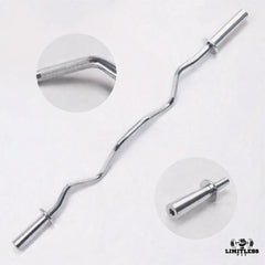 Curling Rod Weight Lifting Zigzag Rod - 2 inch Diameter