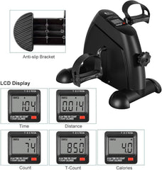 Foldable Mini Exercise Cycle with Meter — Compact Pedal Bike for Home & Office Fitness (P3)