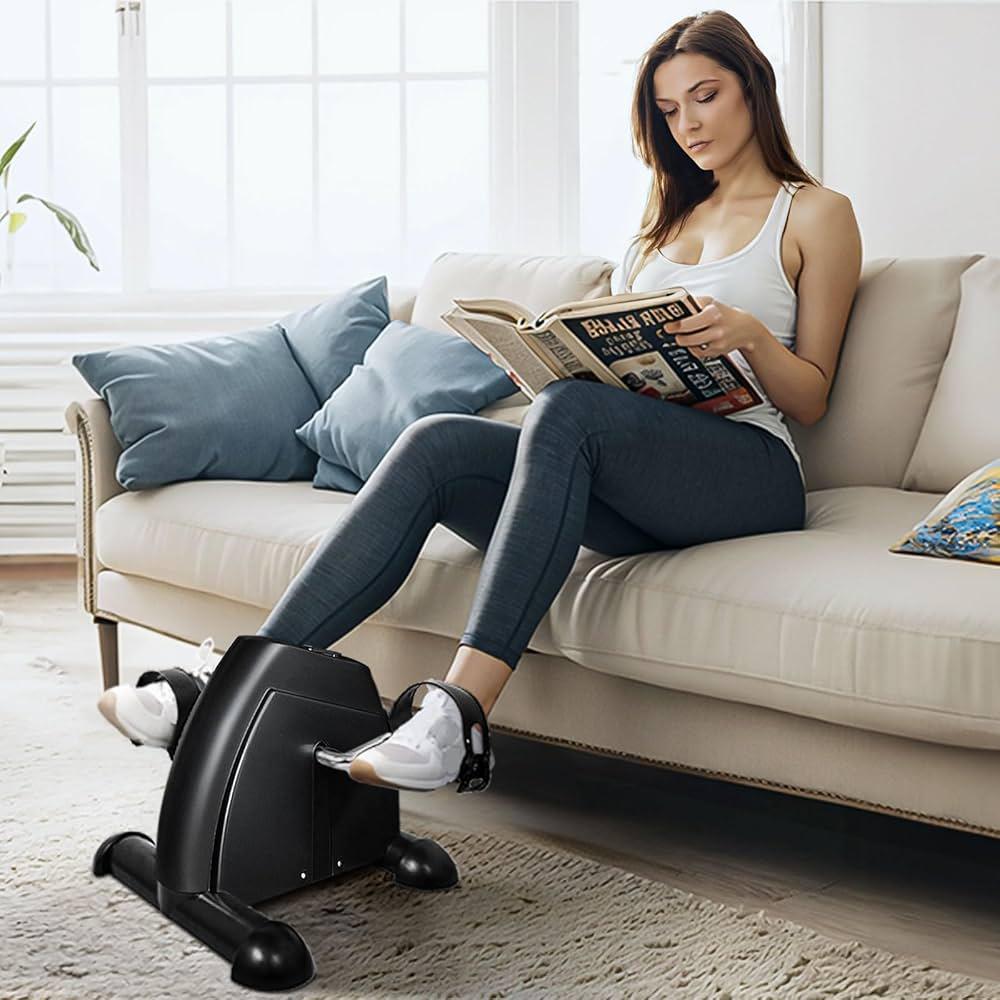 Foldable Mini Exercise Cycle with Meter — Compact Pedal Bike for Home & Office Fitness (P3)
