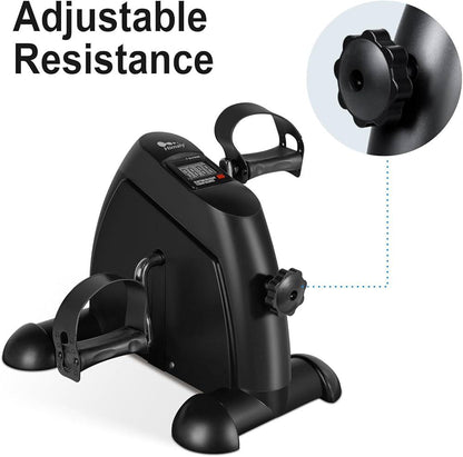 Foldable Mini Exercise Cycle with Meter — Compact Pedal Bike for Home & Office Fitness (P3)