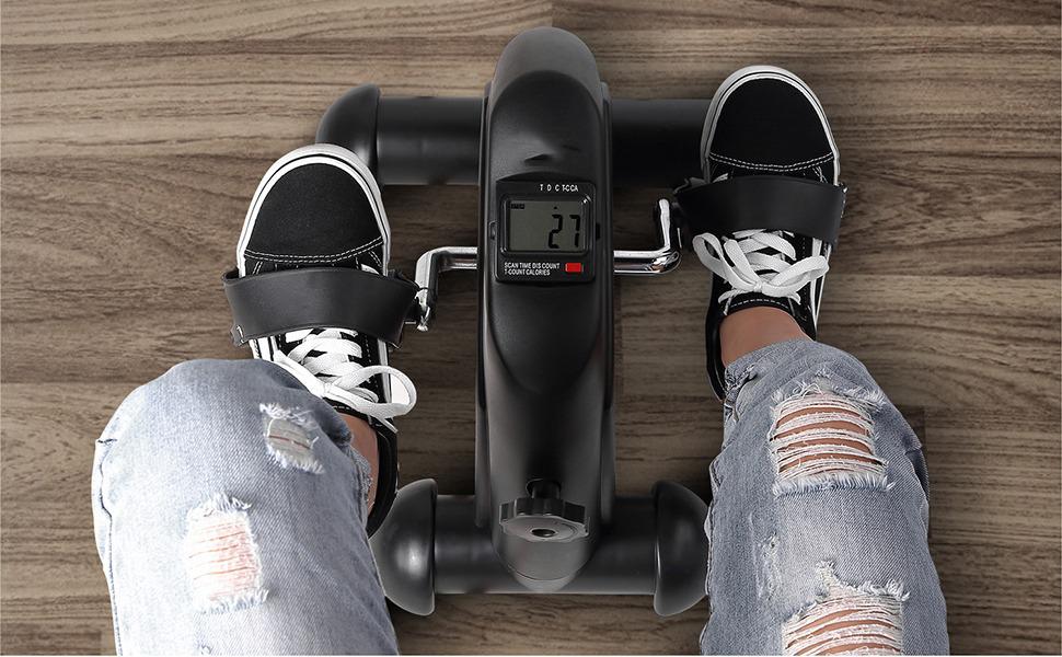Foldable Mini Exercise Cycle with Meter — Compact Pedal Bike for Home & Office Fitness (P3)
