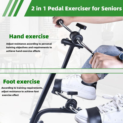 Mini Exercise Cycle for Arms and Legs With Meter