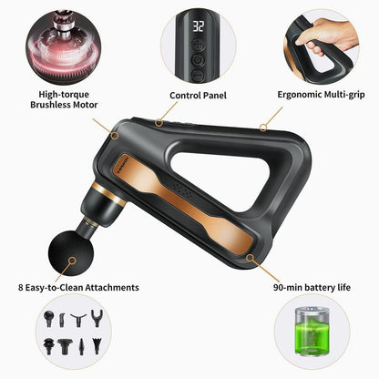 Blueidea Fascial Gun Deep Muscle Gun (LCD Display)