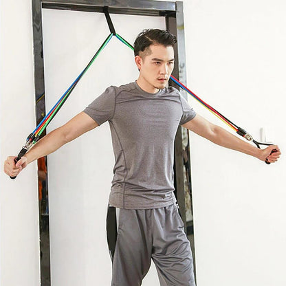 High Quality 11 Piece Exercise Crossfit Fitness Set Resistance Bands Training