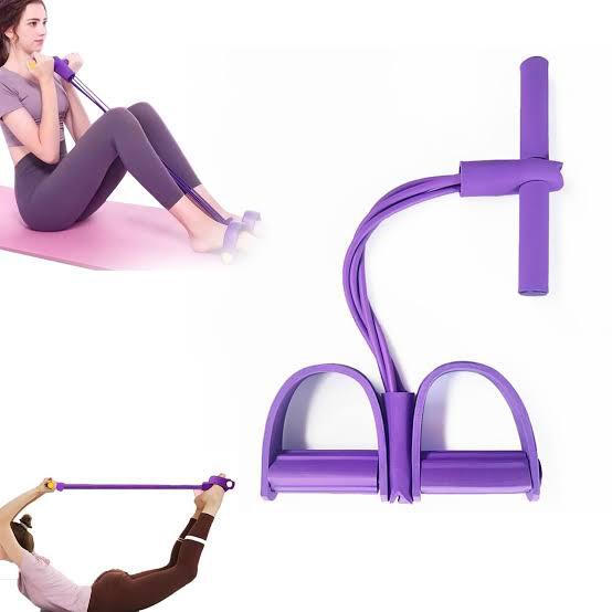 Elastic Pull Rope Tummy Trimmer Abdominal Exerciser Resistance Band