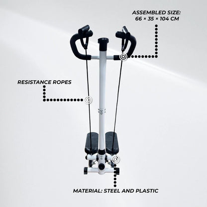 Twister Stepper with Handle and Bands, Fitness Stepper Machine for Full Body Workout