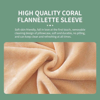 Neck Shoulder Massager With Heat Portable Memory Foam Massage Pillow