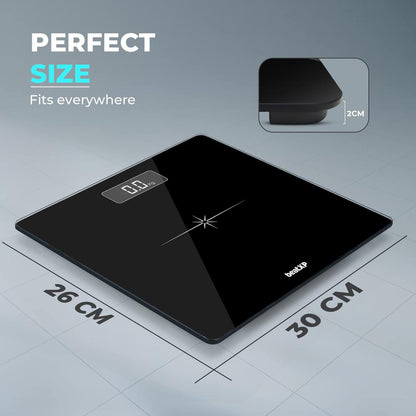 Original Iscale Digital LCD Electronic Tempered Glass bathroom weighing Scale