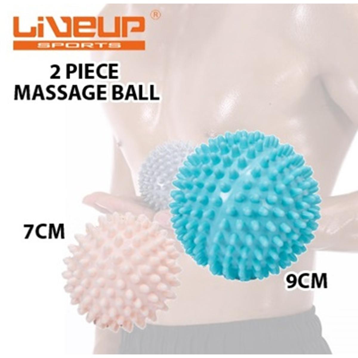 Liveup LS-3302 Massage Ball Combo – 7cm & 9cm Trigger Point Therapy Balls | Deep Tissue Massage Balls for Pain Relief