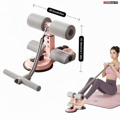 Imported quality 3 in 1 Sit Up Holder for Home Workouts – Adjustable Abs Exercise Equipment with Suction Cup Foot Holder (Iron build)