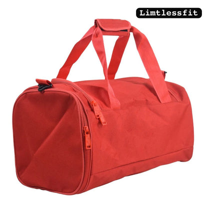 Adi Essential Duffle Bag with Shoe Compartment - Red