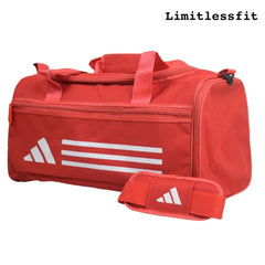 Adi Essential Duffle Bag with Shoe Compartment - Red