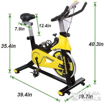 Sports Spin Magnetic Bike 150 KGS Model P1 (Yellow & Red)