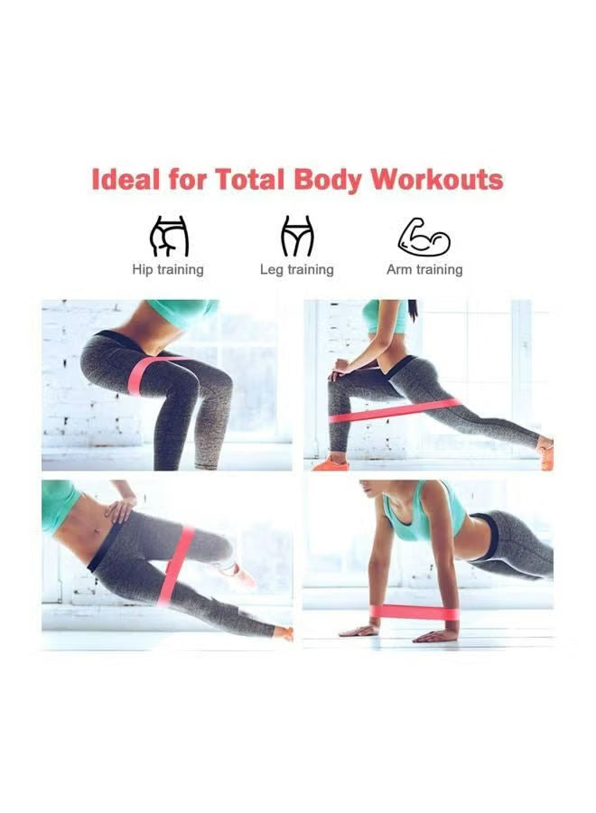 5-Pack Loop Resistance Bands, Premium Latex Exercise Bands for Full Body Strength Training | Unisex Fitness Bands