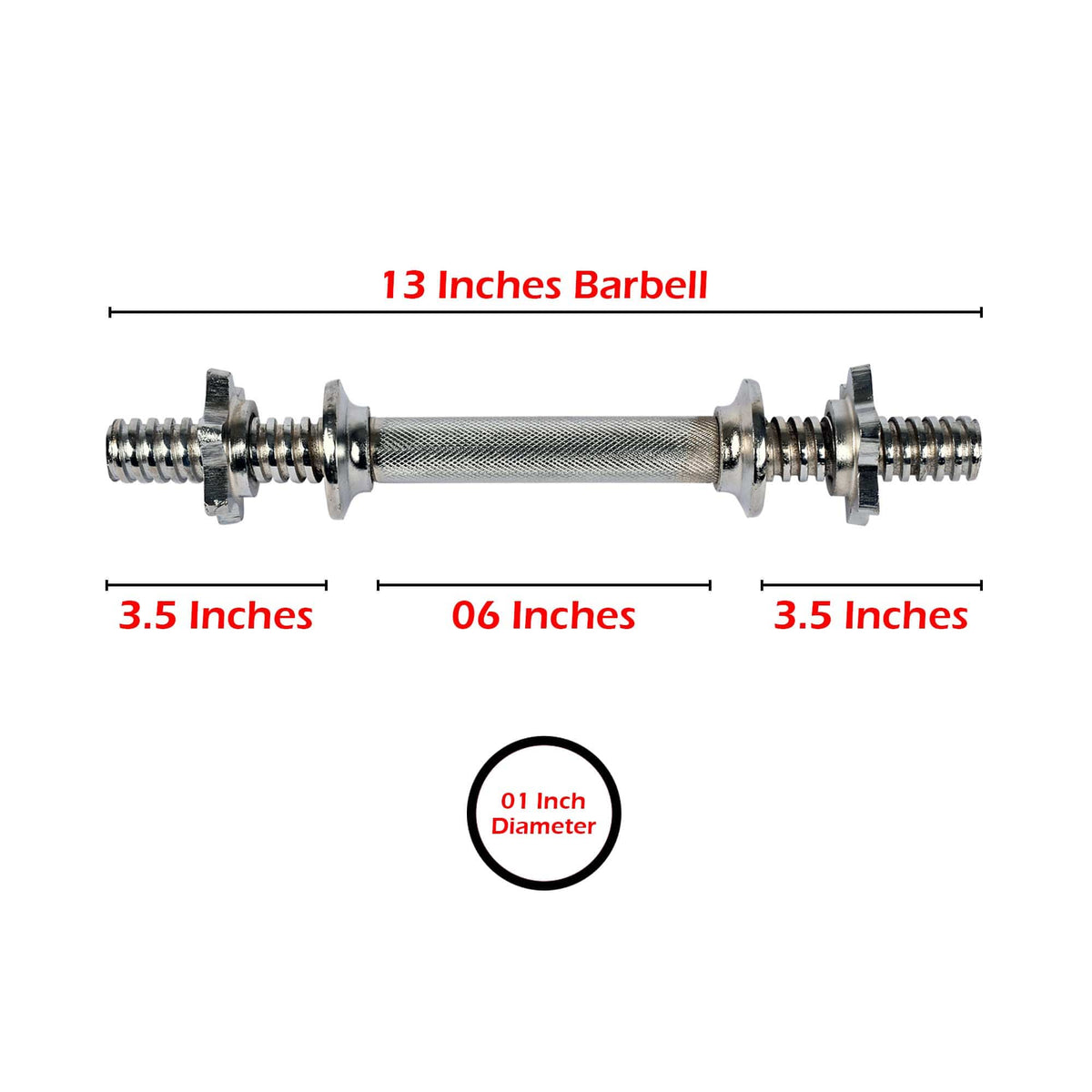 Small Dumbell Rods For Weight Plates - Pack of 2