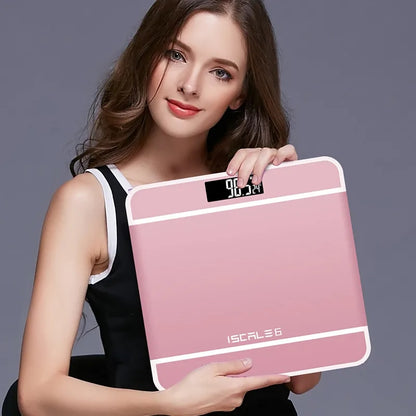 Original Iscale Digital LCD Electronic Tempered Glass bathroom weighing Scale