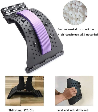 Magic Back Stretcher Lumbar Support Device Posture Corrector For Upper and Lower Back Pain Relief
