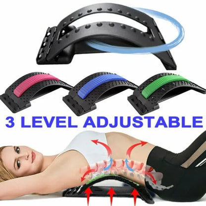 Magic Back Stretcher Lumbar Support Device Posture Corrector For Upper and Lower Back Pain Relief