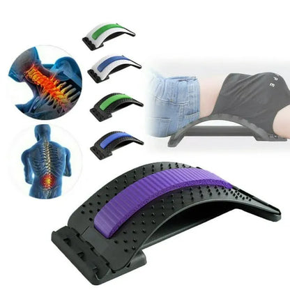 Magic Back Stretcher Lumbar Support Device Posture Corrector For Upper and Lower Back Pain Relief