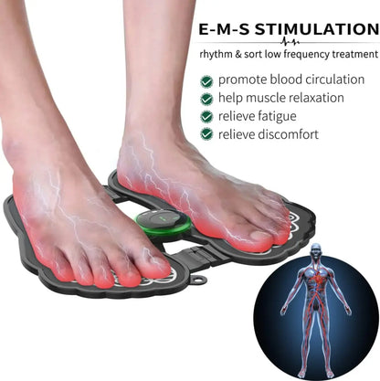 Authentic EMS Foot Stimulator Massager Mat - 2 Pads