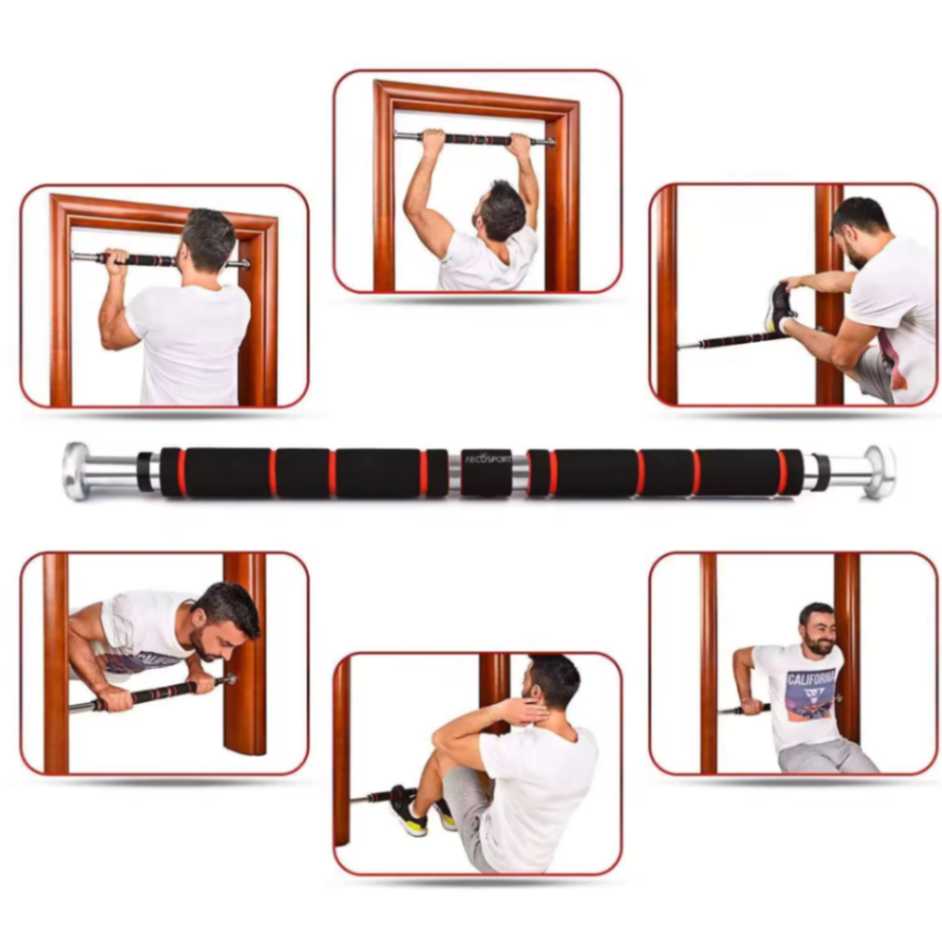 Adjustable Iron Door Pull Up Bar & Chin Bar For Full Body Fitness! Workout bar