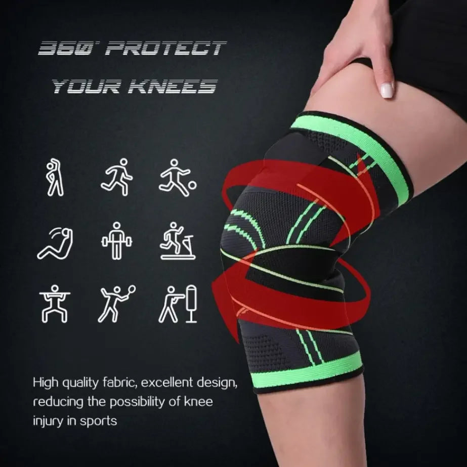 Knee Support Brace With Straps (One Piece)