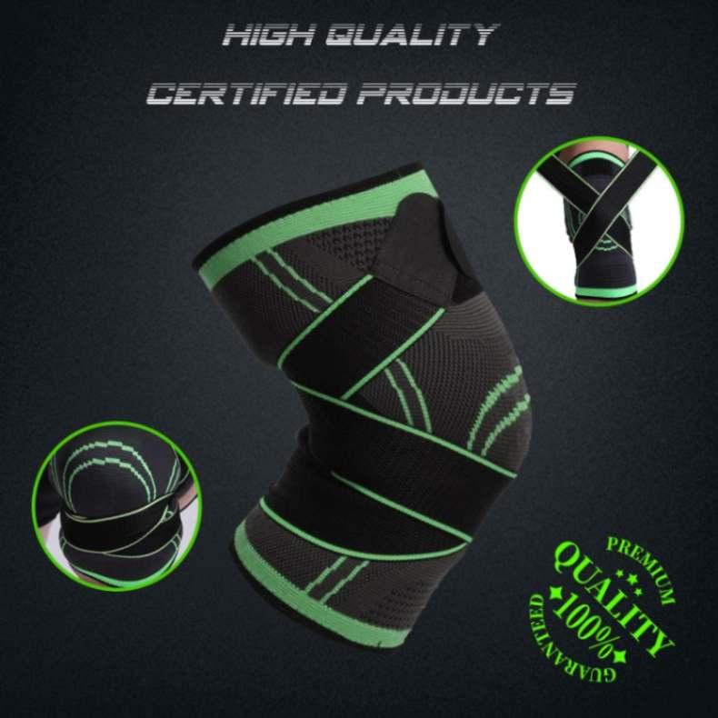 Knee Support Brace With Straps (One Piece)