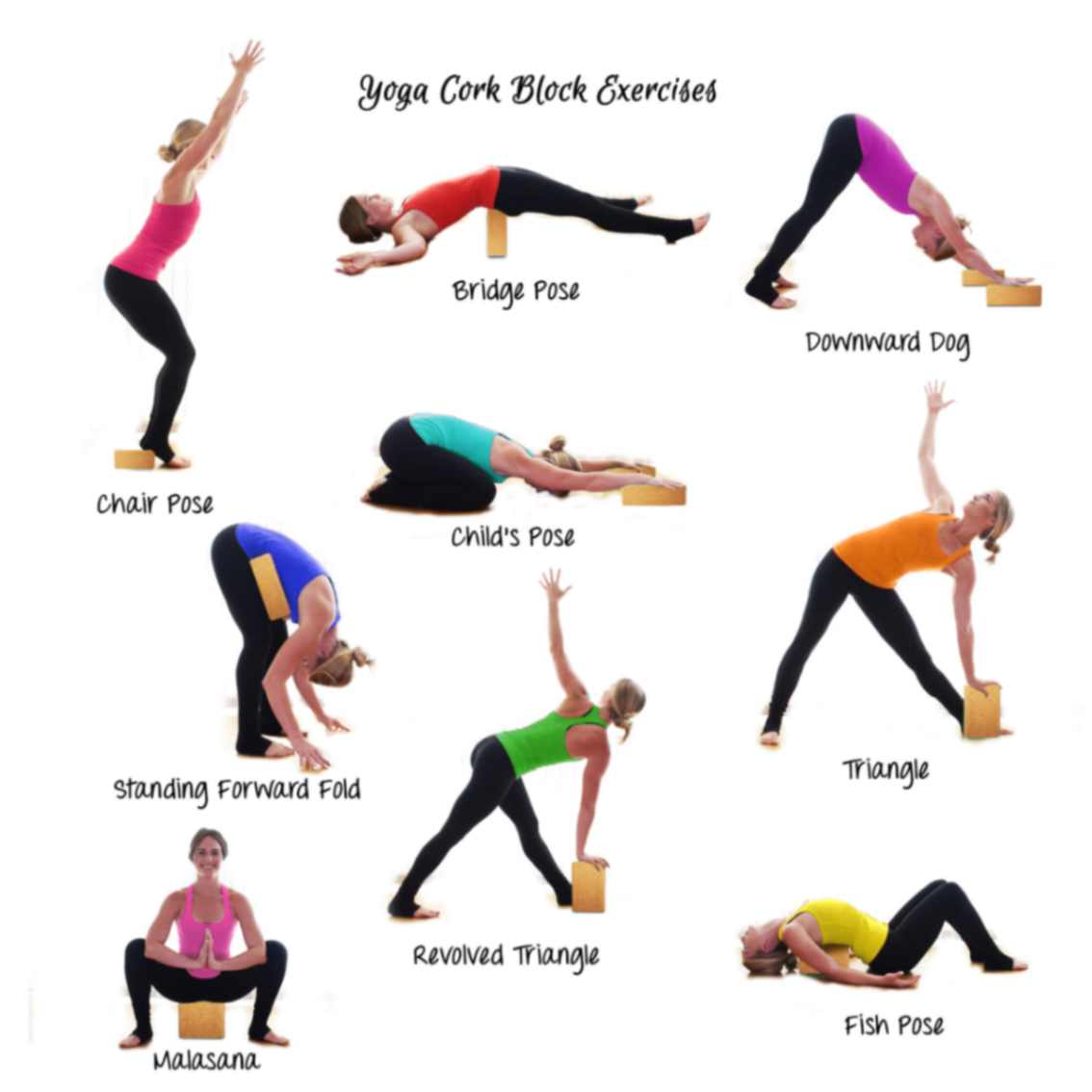 Yoga Brick Non Slip Surface , Yoga Block For Exercise