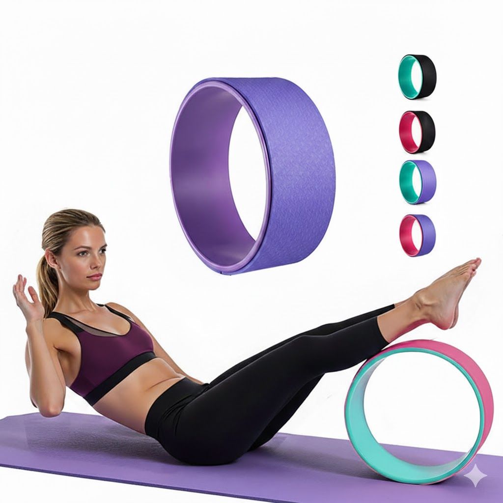 Yoga Wheel Muscle Fitness for Comfortable Support+Yoga Poses and Backbends