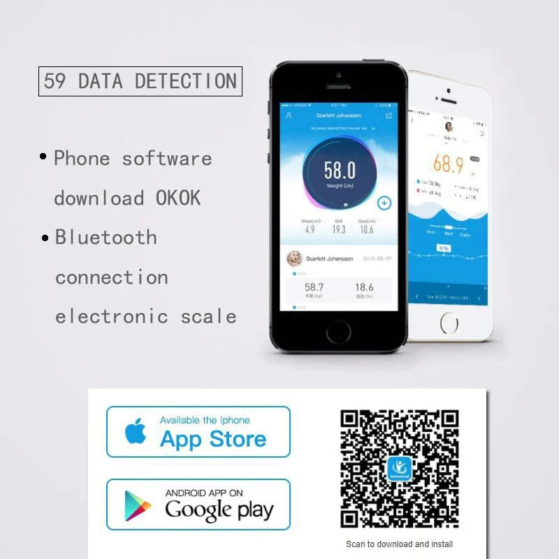 Smart Scale for Body Weight, Tempered Glass upto 180KG | Bluetooth Connectivity