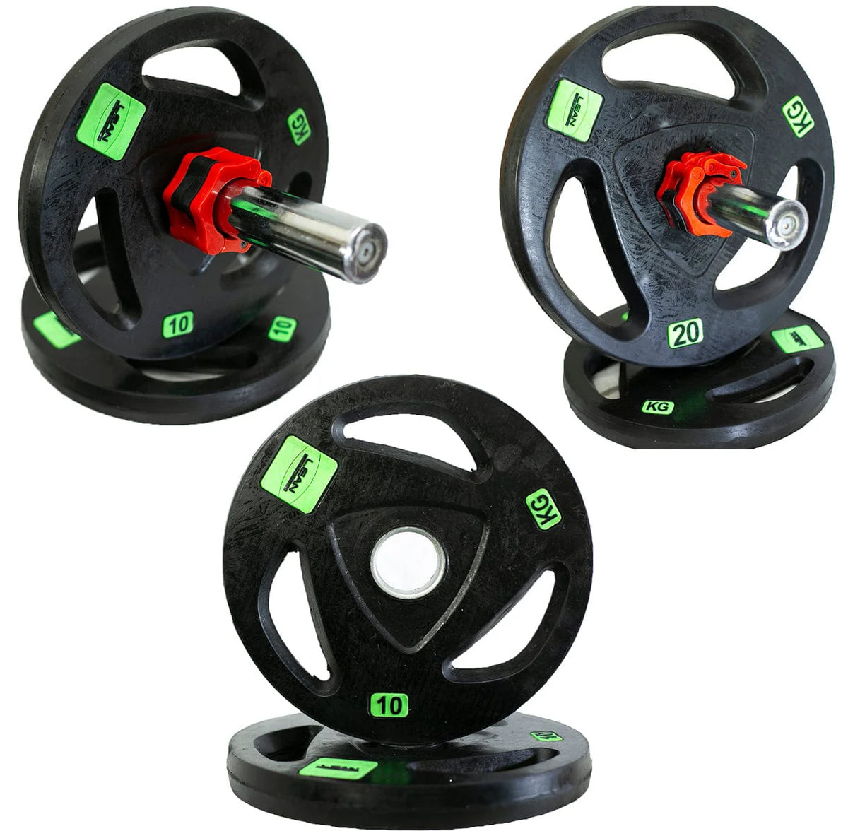 Olympic Rubber Coated Commercial Weight Plates 2.5 to 20 KGS