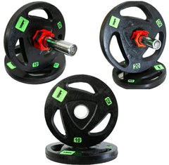 Olympic Rubber Coated Commercial Weight Plates 2.5 to 20 KGS