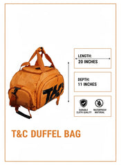 Fashion T60 Backpack 2 in 1 with Shoe Compartment /Orange